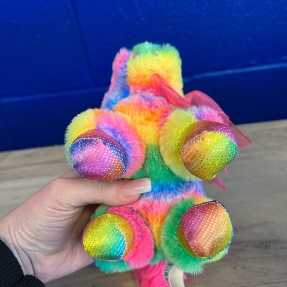 Multicolor Rainbow International Unicorn Plush Stuffed Animal Toy 8" - Picture 3 of 11